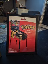 Framed POKEMON PRO Stern Pinball flyer