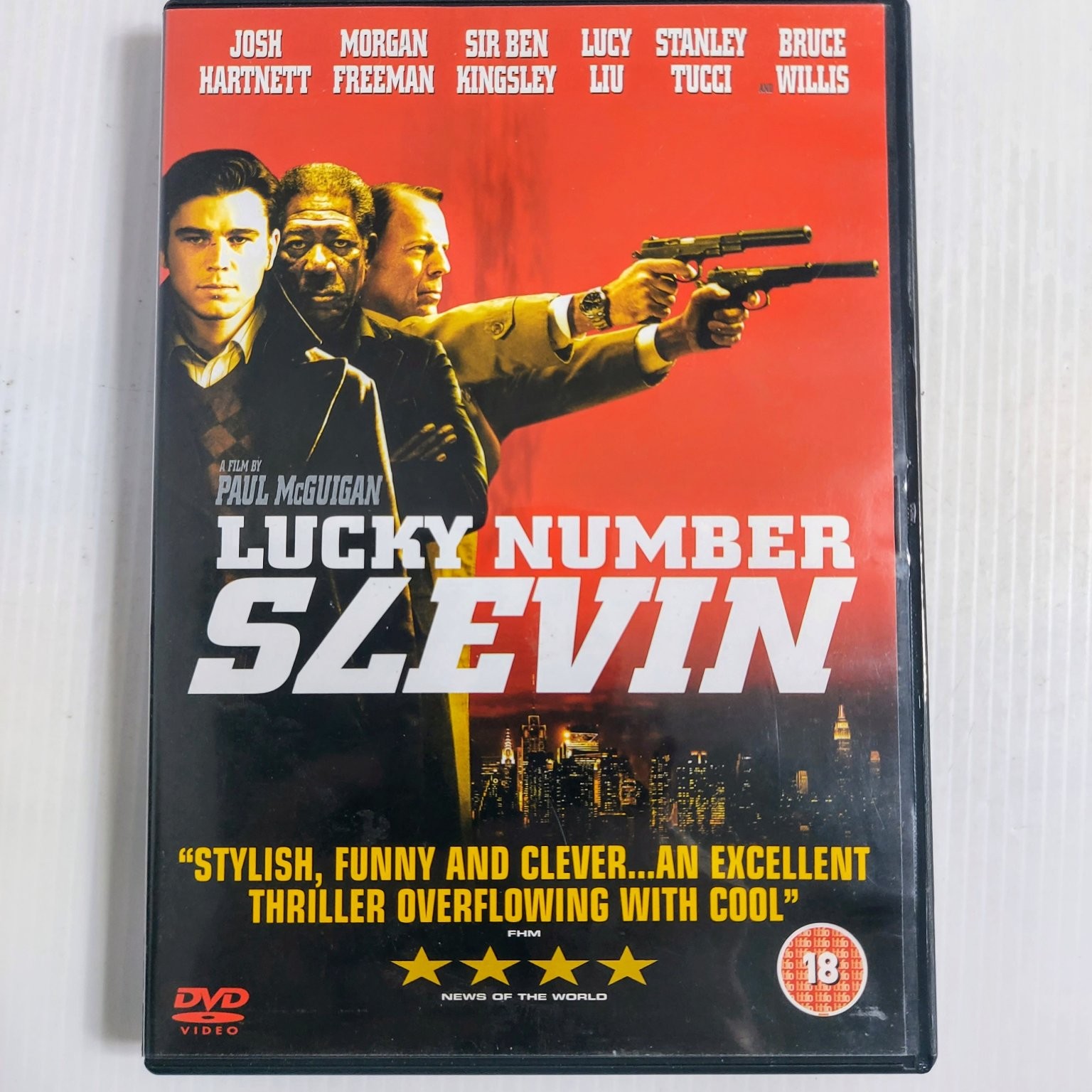 Lucky Number Slevin DVD 2006 Josh Hartnett, Morgan Freeman, Bruce Willis