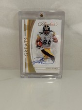 Hines Ward 2022 Flawless Auto /15 Steelers Greats On Card Autograph 01/15