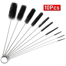 10Pcs/Set Cleaner Bottle Tube Pipe Small Long Cleaning Brushes Nylon Straw Brush
