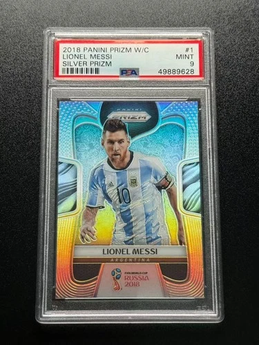 2018 Panini Prizm World Cup Lionel Messi #1 Silver PSA 9