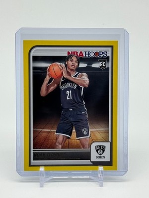 2023-24 Panini NBA Hoops Noah Clowney Yellow Rookie Card #280 Brooklin Nets