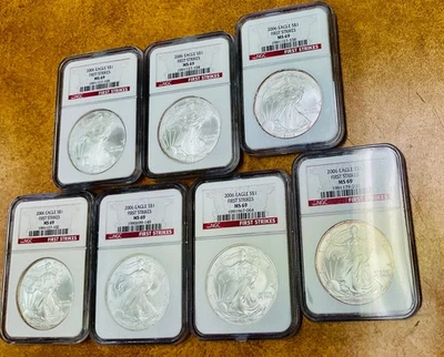 American Eagle MS 69 Graded 2005 Silver Bullion Coins for sale | eBay