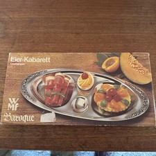 WMF Cromargan 18/10 Edelstahl Eier Servierplatte Eierkabarett NEU Neu im Karton