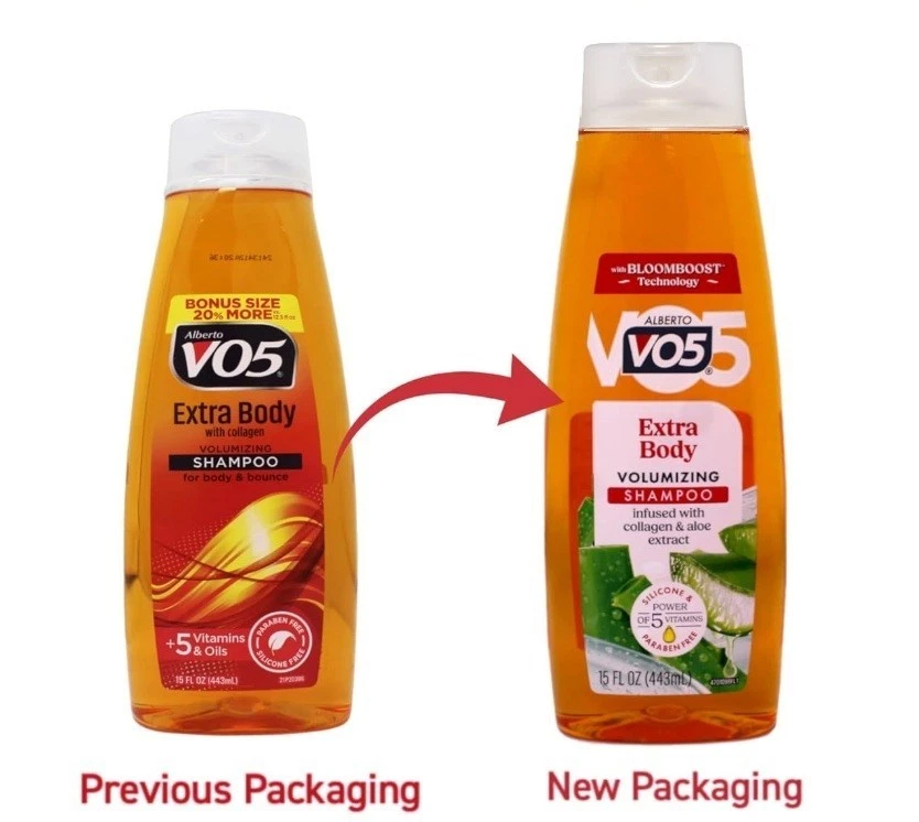 6 PK- Alberto V05 Champú y Acondicionador Extra Voluminizador Corporal con Colágeno 15oz Foto 3 de 4