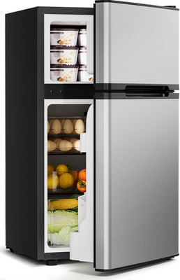 3.2 Cu.Ft Mini Fridge with Freezer - 2 Door Small Refrigerator, Mini Refrigerato