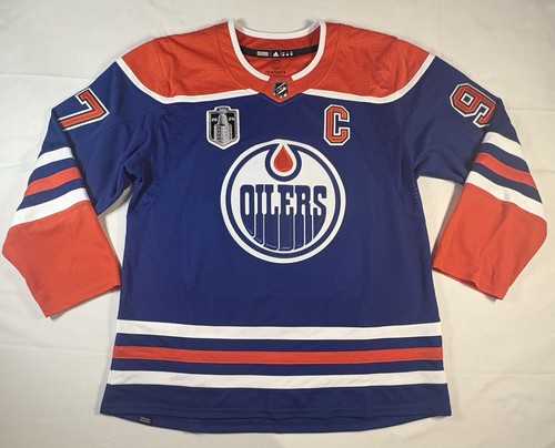 Connor McDavid Edmonton Oilers 2024 Stanley Cup Final Adidas NHL Jersey 56