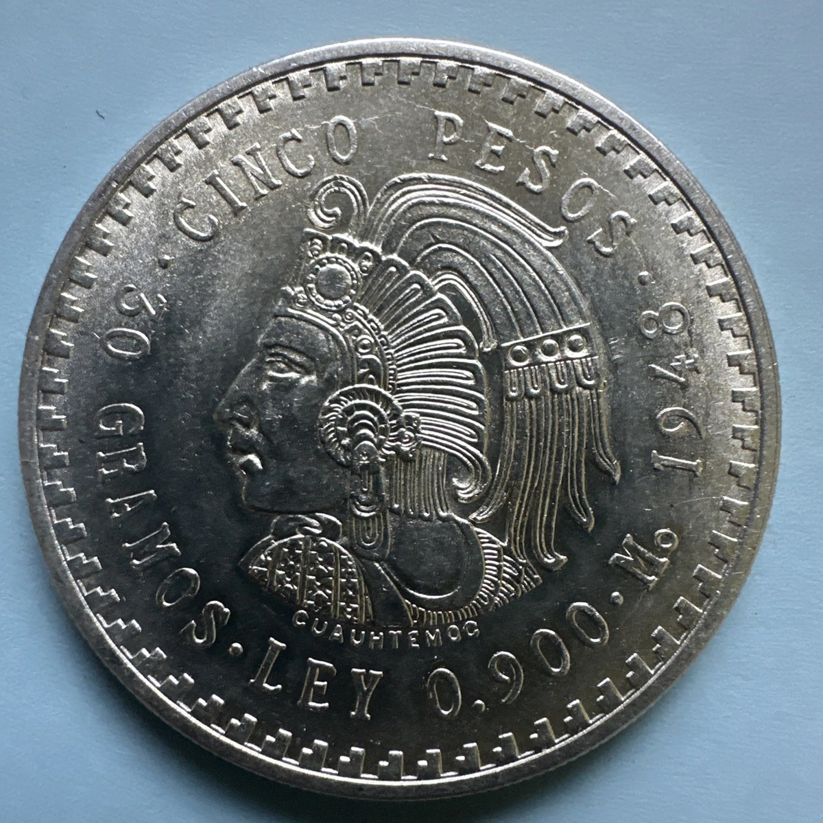 Uncirculated 5 Pesos 1948 Year Mexican Coins (1905-Now) for sale