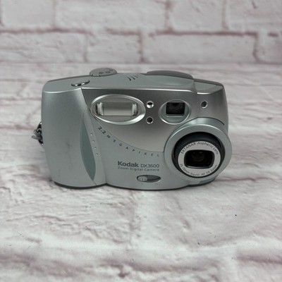 Kodak DX3600 Digital Camera 2.2 MP Silver 2x Zoom Tested Working Point Shoot