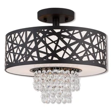 Livex Lighting 40662-07 Allendale Semi-Flush Mount Bronze