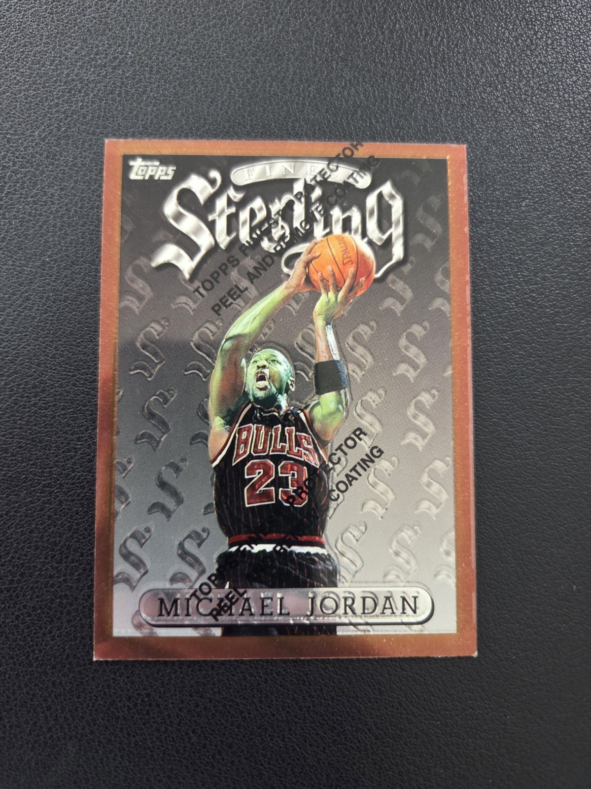 1996-97 Topps Finest Bronze With Coating Michael Jordan Bronze #50 Bulls HOF