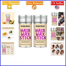 2 Pack Hair Wax Sticks for Flyaways, Smoothing, Women  Kids, Peach Scent