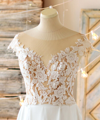 formal dress topper High neck long sleeve wedding dress topper, Topper only / Small