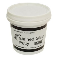 Glass Pro Stained Glass Lead Cement Putty Black 1/2 PINT 1 LB Ready to Use