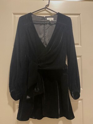 and other stories black wrap dress & Other Stories | Scarf-Detail Wrap Mini Dress | Black