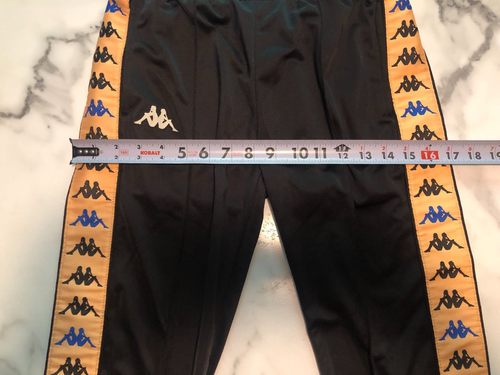 Vintage Y2K Kids Youth KAPPA jogger sweatpants Black Size 152CM / 12 Year - Picture 3 of 15