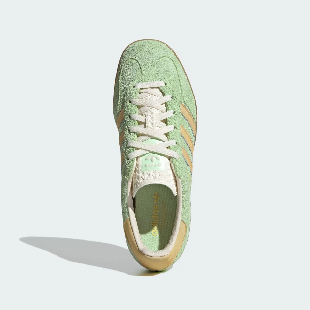 New Adidas Women's Gazelle Indoor Shoes - Semi Green Spark New Adidas Women's Gazelle Indoor Shoes - Semi Green Spark