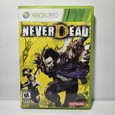 NeverDead Never Dead Xbox 360 Microsoft CIB Konami 3rd Person Shooter Hack Slash