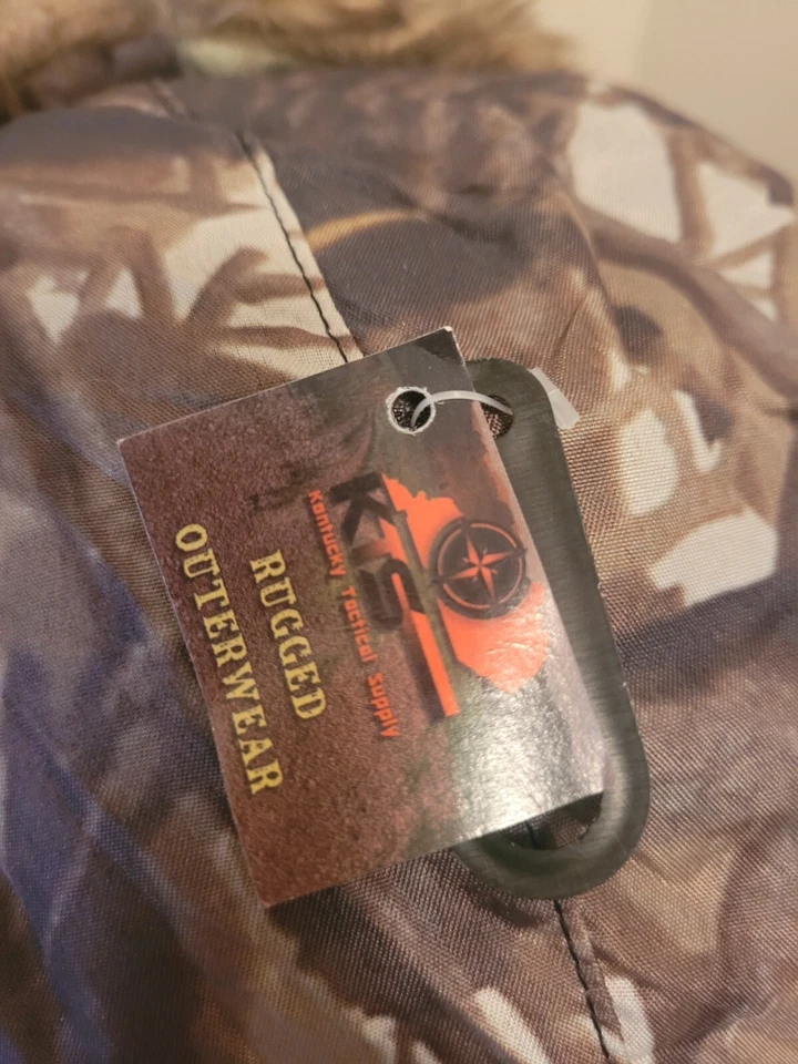 KENTUCKY TACTICAL SUPPLY HUNTERS CAP RUGGED OUTERWEAR GREEN CAMOUFLAGE FAUX FUR - Image 2 of 4