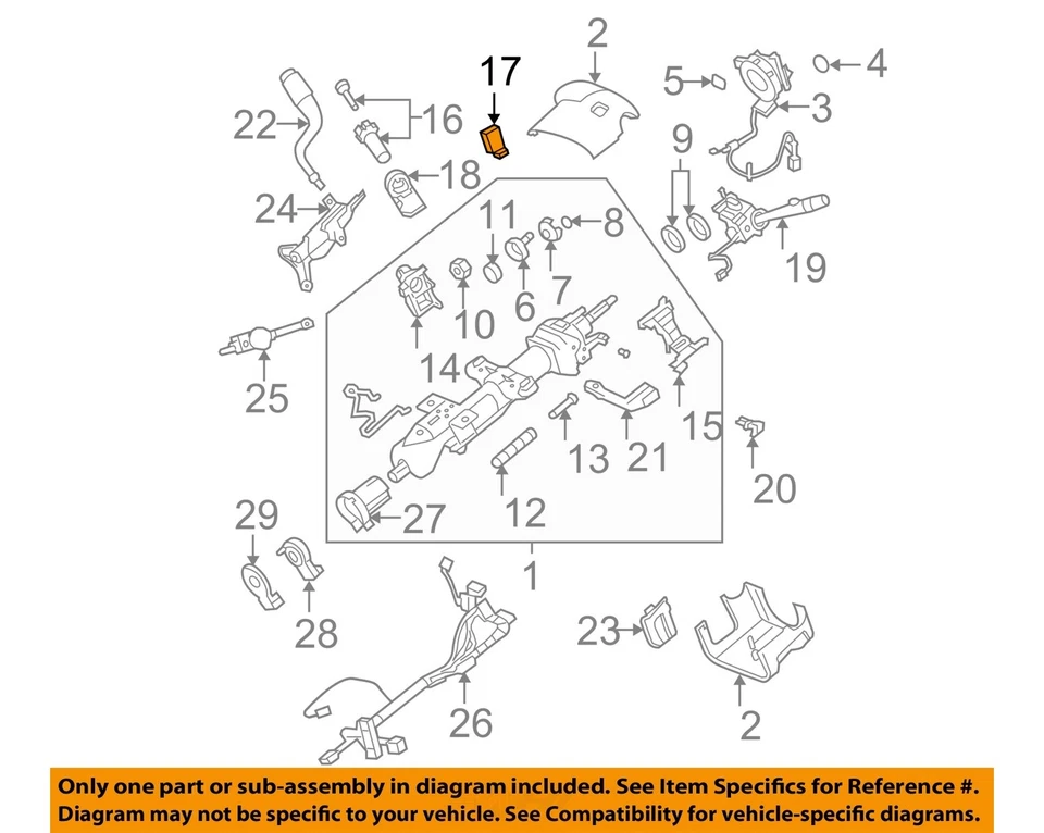 Used Ignition Switch fits: 2013 Chevrolet Suburban 1500  Grade A - Image 3 of 4