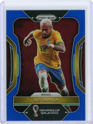 2022 Panini Prizm World Cup Qatar Blue Prizm #32 Neymar Jr. #017