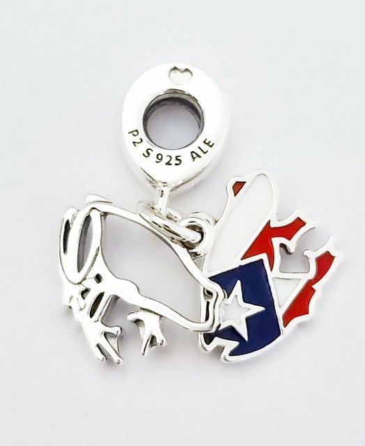 New 100 Authentic PANDORA 925 Puerto Rico Flag coqui Frog Dangle