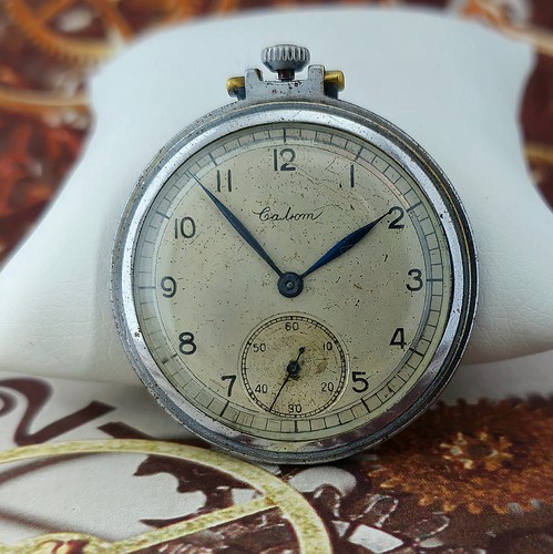 Vintage Pocket Watch USSR SALUTE 1948 year RARE SOVIET Watch MOLNIJA 3601 - Picture 5 of 22