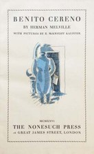 Melville. Benito Cereno. 1926. Hand-colored illustrations by Kauffer.