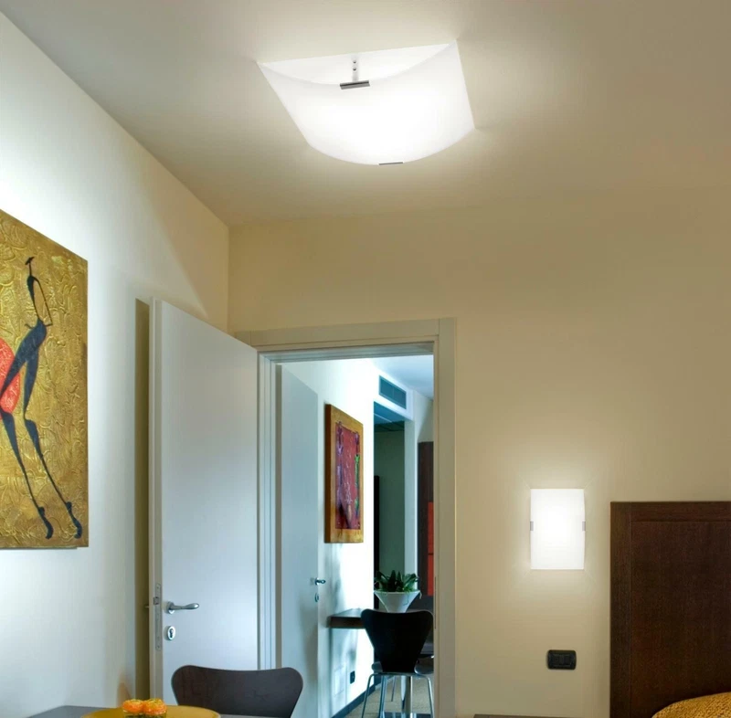 Applique Plafoniera Linea Light Bilancia 5095 per INTERNO 3xE27 75w - 54 x 54, fotografia 3 di 7