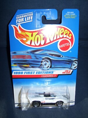 Hot Wheels 1998 First Edition White Chaparral 2 28 of 40 Collector #669