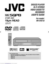 JVC HR-XVC1U VCR Owners Instruction Manual Reprint