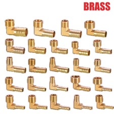 Hose Barb Elbow X1/8" 3/4"Male BSP Brass Pipe Fitting Thread Gas Fuel Water Air