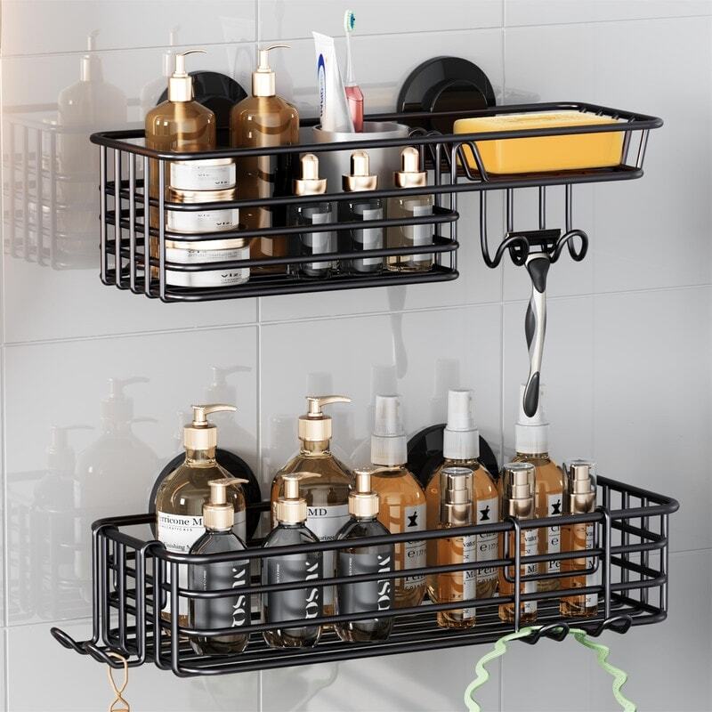 Shower Caddy Suction Cup 2 Pack - 12.2 x 5.55 x 4.45