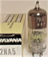2HA5 TUBE SYLVANIA TESTED BOXED VINTAGE COMMERCIAL SURPLUS