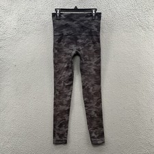 Spanx Leggings Women  s Size S Green Gray Camo Seamless High Waist Stretch Casual