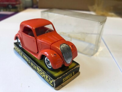 Norev No. 24 Simca 5 Blue France 1:43 Scale Model Car