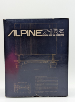 VINTAGE ALPINE 7162 CAR AUDIO STEREO box and foam no radio | eBay
