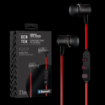 Gentek T7m Wireless Bluetooth Earbuds With Handsfree Calling, Magnetic Earbuds.