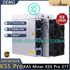 Bitmain Antminer KS5 pro 21T 3150w Kaspa Crypto Kas Miner with PSU stock