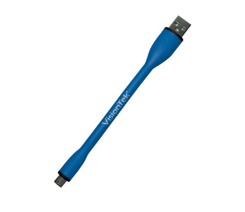 VisionTek Micro USB to USB Small Flex Cable - Blue - 901101 - 第 2/5 張圖片