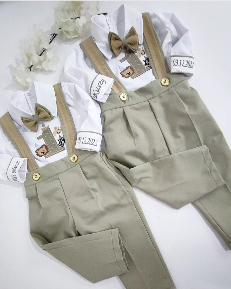 leopard bow tie and suspenders