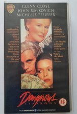 Dangerous Liaisons VHS tape John Malkovich Glen Close