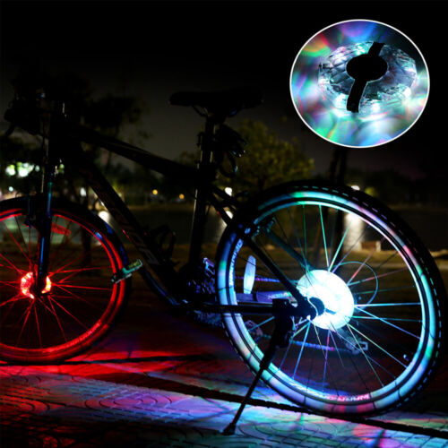 Rechargeable Bike Wheel Hub Lights Waterproof LED Cycling Spoke Lights 4Color 2x - Picture 6 of 12