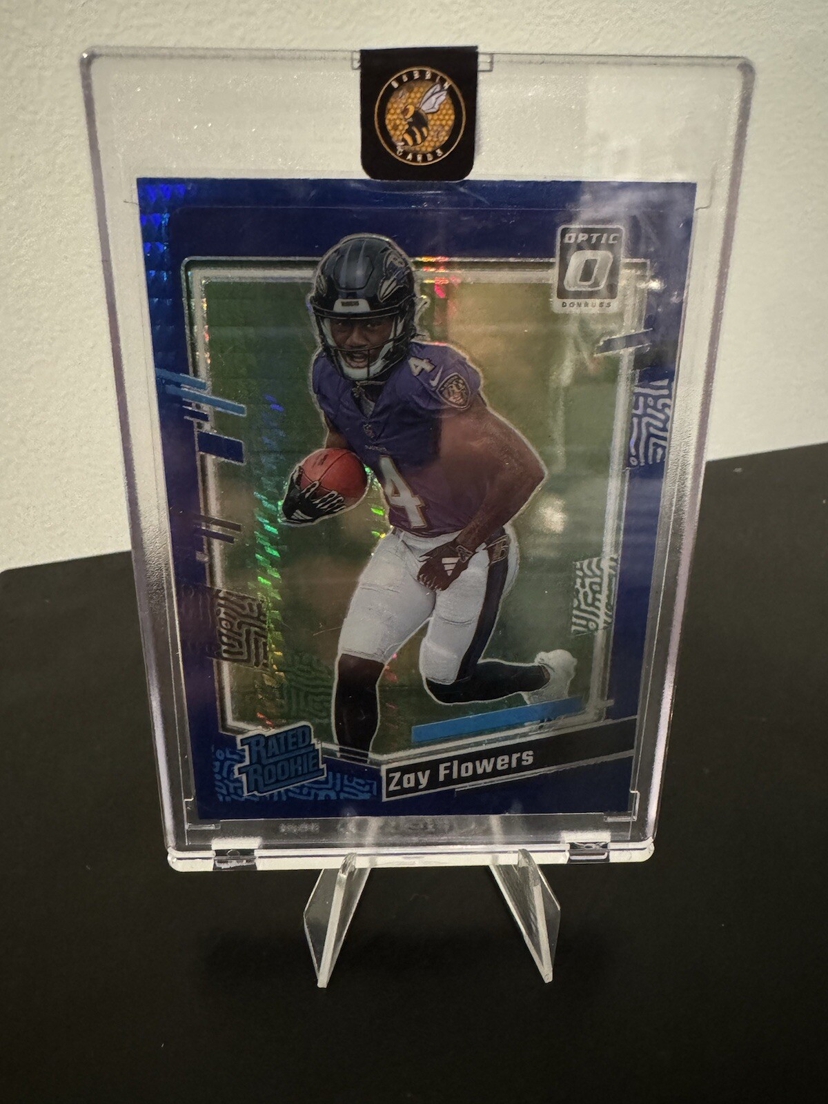 Zay Flowers Rated Rookie 2023 Optic Purple Shimmer Color Match
