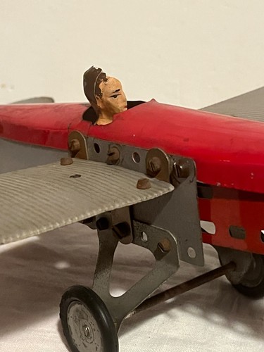 GIOCATTOLO IN LATTA AEREO MILITARE ITALIANO AEROPLANO VINTAGE EPOCA - Foto 17 di 17