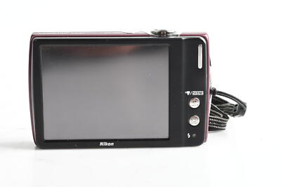 Nikon Coolpix S230 10MP Digital Camera w/3x Zoom Plum [Parts