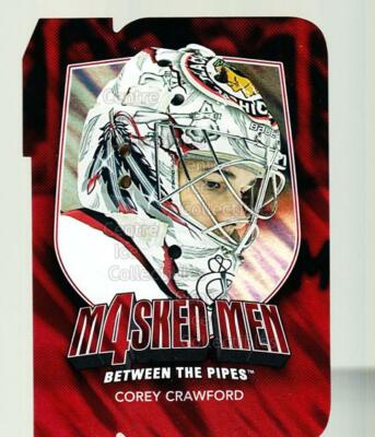 2011-12 Between The Pipes Masked Men 4 Ruby #13 Corey Crawford