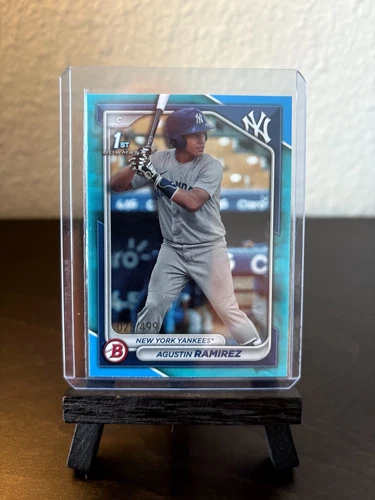 2024 Bowman Agustin Ramirez Yankees (1st Bowman) Sky Blue 25/499