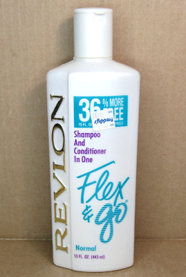 RARE Vtg Revlon Flex & Go 15oz Shampoo & Conditioner In One for Normal Hair NOS
