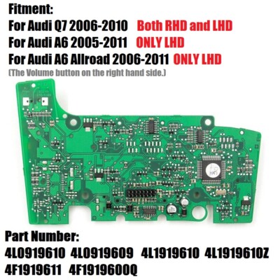 Für Audi Q7 MMI Navigation Bedienfeld Elektronik Board CONTROL PANE 4L0919610 -